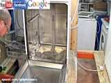 آموزش باز کردن ماشین ظرفشویی-تعمیر ظرفشویی بوش-تعویض پایه بازوی اسپری