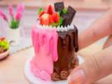 دستور تزیین کیک گل مینیاتوری رضایت بخش | کیک رنگارنگ شیرین