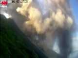 تصاویر هولناک از لحظه فوران آتشفشان شیولوچ در روسیه