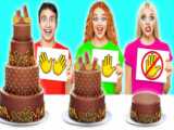 کیک پاستیلی رنگی  تفریحی و سرگرمی _ چالش موقعیت غذایی _ تفریحی و سرگرمی