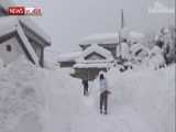 بارش برف در ژاپن و قطعی برق و گاز در برخی مناطق