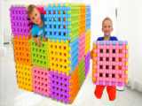 برنامه کودک ولاد و نیکی - بازی با بادکنک های رنگی -سرگرمی کودک