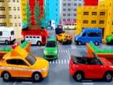 ماشین بازی کودکانه/اسباب بازی کودکانه/اسباب بازی195/تاکسی زرد ربات لگو