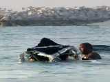 نجات جان کودکی که در دریاچه یخی گیر افتاده بود   فیلم