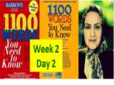 ۱۱۰۰ واژه هفته چهارم روز اول با زهرا توسلیان week 4  day 1 1100words