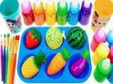 تفریحی و سرگرمی :: آموزش بریدن میوه های پلاستیکی به کودکان