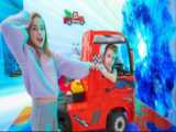 ماشین بازی کودکانه با آرتور و ملیسا : دیوار جادویی در اتاق - تعمیرگاه ماشین