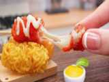 سرگرمی هنری بانوان | دستور غذای سگ پنیر موزارلا | مینی غذای آشپزی کره