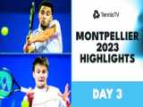 تنیس مون پلیه 2023 | خلاصه بازیهای روز چهارم