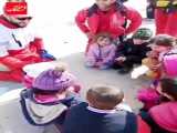 حال خوب و آرامش کودکان زلزله زدگان ترکیه در کنار هلال احمر ایران