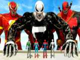 مرد عنکبوتی در مقابل گروه دلقک ها / نبرد ابرقهرمانان اسپایدر من
