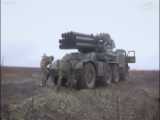 راکت‌باران مواضع ارتش اوکراین توسط راکت‌اندازهای توس-1 روسی