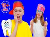 برنامه کودک ملینا و پدر - شوخی های ملینا و هالووین برای پدر- سرگرمی کودک