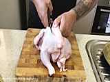 نحوه پخت مرغ ذغالی در طبیعت | آموزش آشپخی مرغ ذغالی