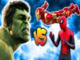 هالک در مقابل مرد عنکبوتی و مرد عنکبوتی PS5 | جنگ ابرقهرمانان