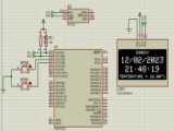 ساعت با نمایشگر SSD1306 OLED I2C و ماژول DS1307 و میکروکنترلر ATMEGA32