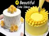 آموزش تزیین کیک برای مبتدیان | ایده های تزیین کیک خانگی | طراحی کیک