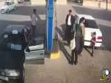 لحظه هولناک انفجار مخزن گاز یک خودرو در مرکز CNG در گرگان/ ویدیو