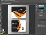 how to use pen tools in photoshop - آموزش استفاده از پن تولز، طراحی کارت ویزیت ق