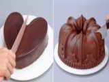 آموزش دیزاین کیک شکلاتی برای مبتدی ها : ایده کیک پرنسسی : پارت ۶۸۸