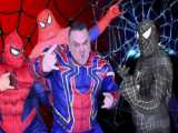 ابرقهرمانان در دنیای واقعی -مرد عنکبوتی در مقابل عنکبوت سیاه شرور-سرگرمی تفریحی