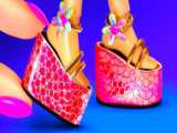 14 کفش باربی - کفش طلایی، دمپایی ساحلی، طراحی کفش باربی
