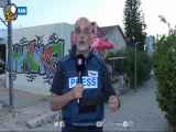فرار عجیب خبرنگار اینترنشنال هنگام به صدا درآمدن آژیر در اسرائیل