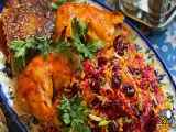 دستور پخت آلبالو پلو مجلسی با مرغ