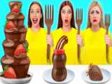 تفریحی و سرگرمی::چالش غذایی - شکلاتی و واقعی - سرگرمی بانوان