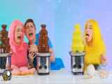 چالش غذایی خنده دار - چالش غذایی_کلیپ فان