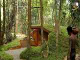 ساخت خانه فوق‌العاده زیبا به سبک هابیت(ارباب حلقه ها) در جنگل