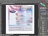 Ilia passport template in PSD format  with fonts