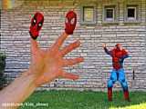 برنامه کودک - خانه های رنگی مرد عنکبوتی سوپرمن بتمن - چالش بازی کودک