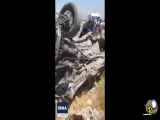 ویدیو / تصاویر تازه از تصادف زنجیره‌ای در محور گچساران - یاسوج؛ له شدن خودرو‌ها