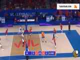 خلاصه بازی والیبال هلند ۳ - ۲ ایران
