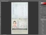 Zambia passport template in PSD format  fully editable