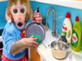 بچه میمون بون بون - بازی حیوانات خانگی - مراقبت از گربه ها - تفریحی کودک