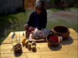 پخت لونگی(مرغ شکم پر)در تنور -سبک زندگی روستایی