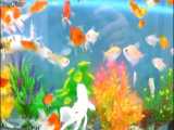 شنای ماهی های زیبا - ماهی قرمز، پروانه ماهی، لاک پشت، مار ماهی، خرچنگ، حیوانات