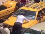 تلاش یه راننده تاکسی برا زیر گرفتن پلیس درعراق