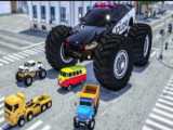 ماشین بازی - ماشین کار حمل و نقل - کامیون زباله آمبولانس ماشین پلیس بیل مکانیکی