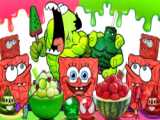 انیمیشن باب اسفنجی - دانلود کارتون باب اسفنجی - چالش 100 لایه غذایی باب اسفنجی