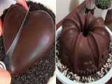 آموزش تزیین کیک شکلاتی | کیک خوشمزه، دسر، کیک کوچک، آشپزی کیک