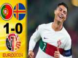 بازی اسلواکی و پرتغال - جام ملت های اروپا 2024 | درخشش کریستیانو رونالدو