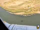تصاویر بالگرد نظامی ایرانی در ساحل ارس در مرز باکو و ارمنستان