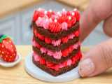 ایده تزیین مینی کیک خوشمزه :: بهترین تزیین کیک شکلاتی MM مینیاتوری