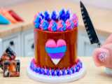 مینی کیک مینیاتوری - کیک مبل شکلاتی مینیاتوری - کیک و شیرینی مییناتوری