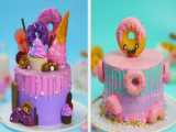 کیک مینیاتوری - پخت کیک برای جشن تولد - آشپزی مینیاتوری