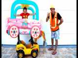 سنیا سوار ماشین های سه چرخ می شود / برنامه کودک نوجوان / سرگرمی کودک