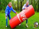 چالش غذایی خنده دار - بزرگترین نوشابه کوکاکولا رو ساختیم